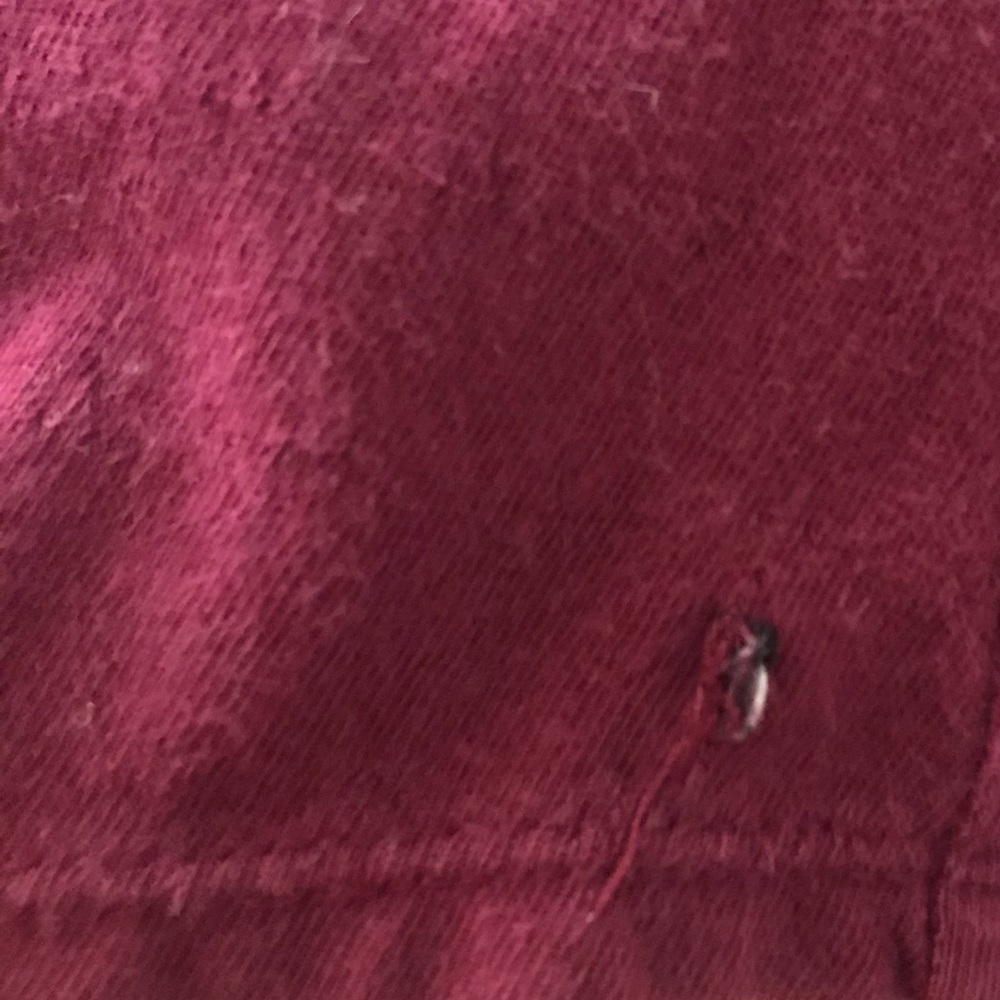 American eagle outfitters Women's Burgundy Long Sleeve Scoop Neck Top - Picture 8 of 8